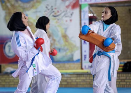 تمرینات تیم ملی کاراته بانوان ایران با تیم ملی روسیه در مرحله پایانی اردو، پیش از اعزام به رقابت های قهرمانی آسیا ۲۰۲۳